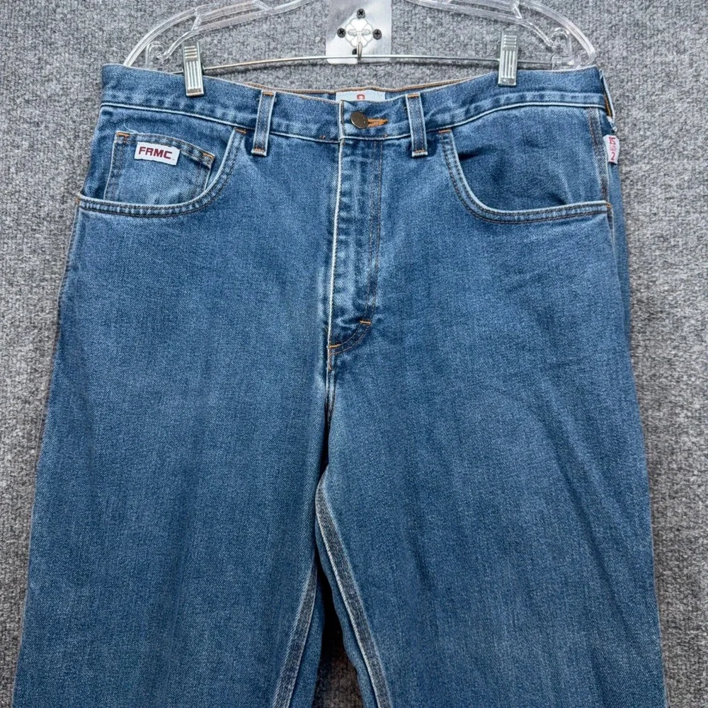 Tyndale Carpenter Jeans Mens 35x29 Blue Flame Resistant FRMC Workwear Protective